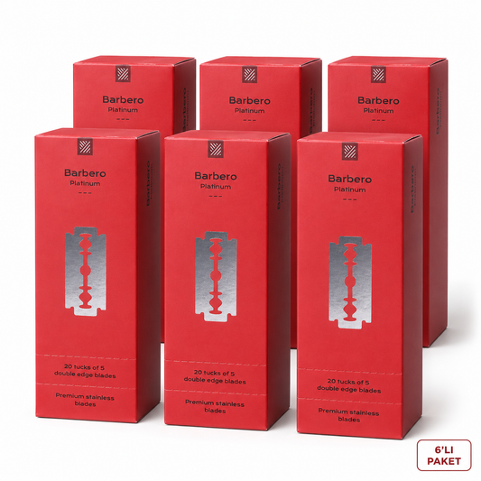 Barbero Platinum 100’lü yaprak jilet 6’lı paket