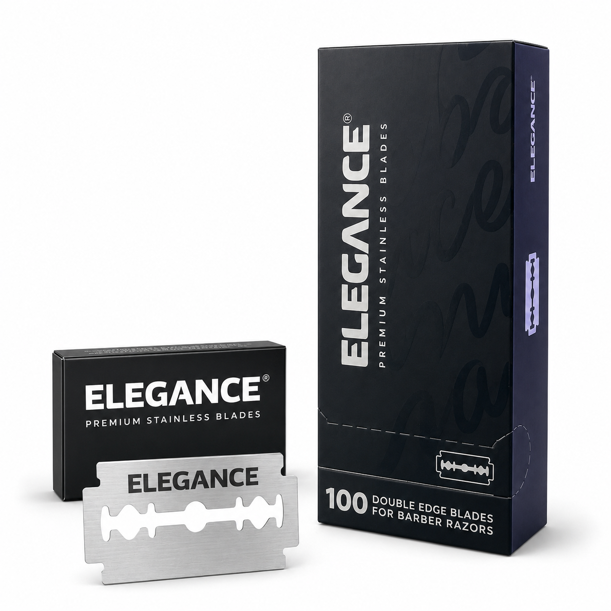 ELEGANCE PREMIUM STAINLESS ÇİFT KENAR TIRAŞ JİLETİ 100LÜ